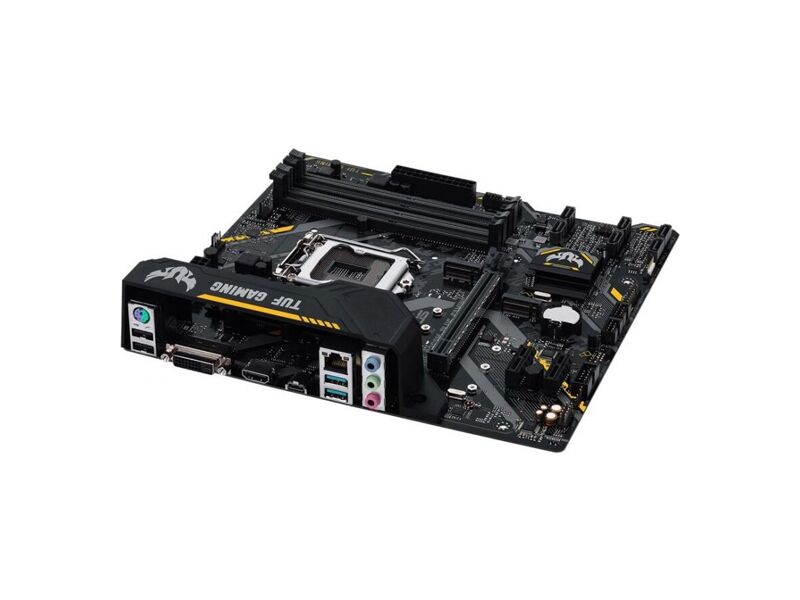 90MB0WN0-M0EAY0  ASUS TUF B360M-PLUS GAMING, LGA1151, B360, 4*DDR4, DVI+HDMI, SATA3, Audio, Gb LAN, USB 3.1*5, USB 2.0*6, COM*1 header (w/ o cable), mATX ; 90MB0WN0-M0EAY0 3