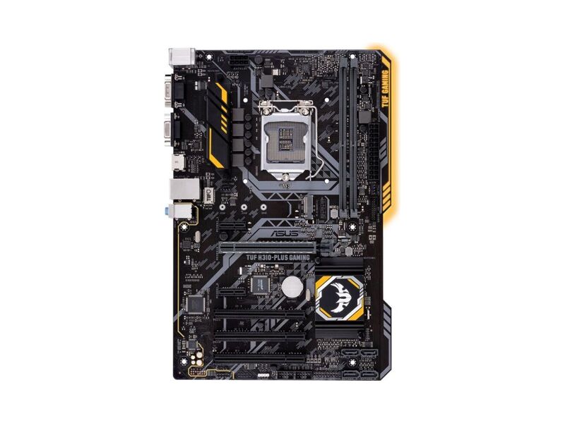 90MB0WY0-M0EAY0  ASUS TUF H310-PLUS GAMING, LGA1151, H310, 2*DDR4, D-Sub + HDMI, SATA3 + RAID, Audio, Gb LAN, USB 3.1*4, USB 2.0*6, COM*1, ATX ; 90MB0WY0-M0EAY0 1