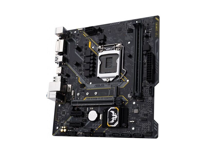 90MB0WJ0-M0EAY0  ASUS TUF H310M-PLUS GAMING, LGA1151, H310, 2*DDR4, DVI + HDMI, SATA3 + RAID, Audio, Gb LAN, USB 3.1*4, USB 2.0*6, COM*1 header (w/ o cable), mATX ; 90MB0WJ0-M0EAY0 2