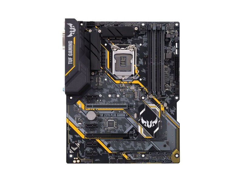 90MB1000-M0EAY0  ASUS TUF Z370-PLUS GAMING II, LGA1151, Z370, 4*DDR4, DVI+HDMI, CrossFireX, SATA3 + RAID, Audio, Gb LAN, USB 3.1*8, USB 2.0*6, ATX ; 90MB1000-M0EAY0 1