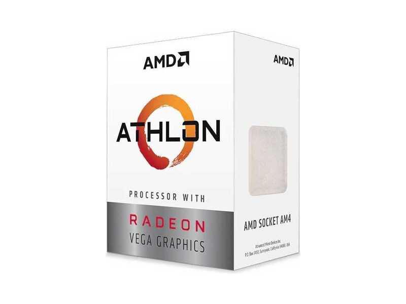 YD3000C6M2OFB  AMD CPU Desktop Athlon 3000G 2C/ 4T (3.5GHz, 192KB/ 1MB/ 4MB, 35W, AM4) Tray, Radeon Vega3, analog YD3000C6M2OFH