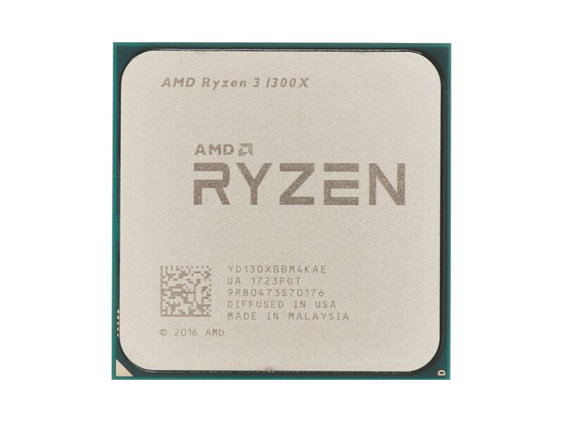 YD130XBBAEBOX  AMD CPU Desktop Ryzen 3 1300X 4C/ 4T (3.5/ 3.7GHz Boost, 10MB, 65W, AM4) box, with Wraith Stealth cooler