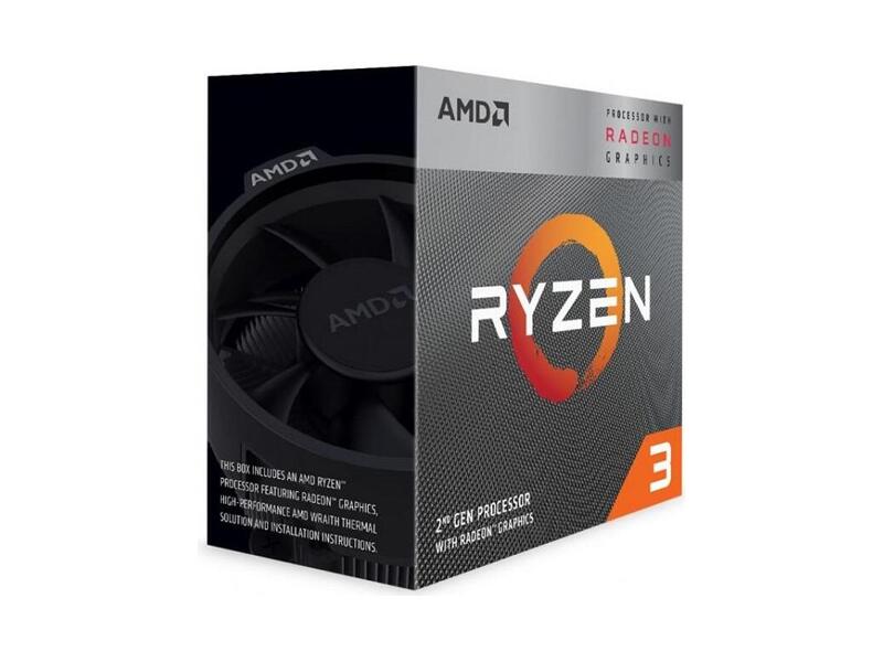 YD3200C5FHBOX  AMD CPU Desktop Ryzen 3 3200G 4C/ 4T (4.0GHz, 6MB, 65W, AM4) box, RX Vega 8 Graphics, with Wraith Stealth cooler