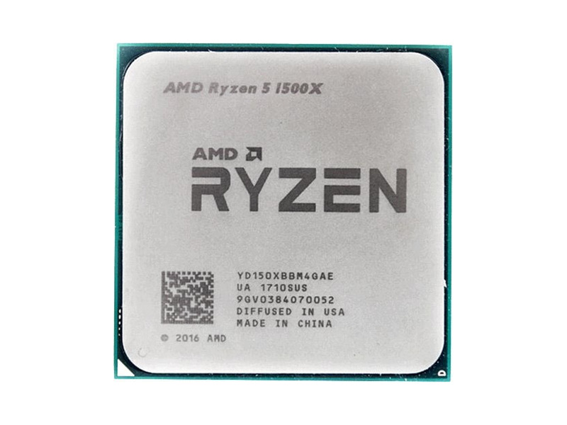 YD150XBBM4GAE  AMD CPU Desktop Ryzen 5 1500X 4C/ 8T (3.6/ 3.7GHz Boost, 18MB, 65W, AM4) Tray 3