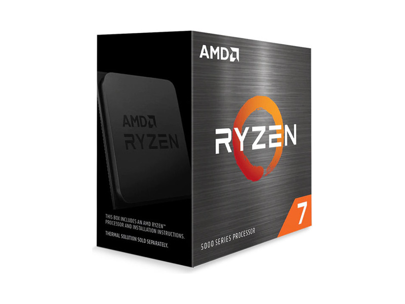100-100000063WOF  AMD CPU Desktop Ryzen 7 5800X 8C/ 16T (3.8GHz, L3 32MB, 105W, AM4) Box w/ o cooler