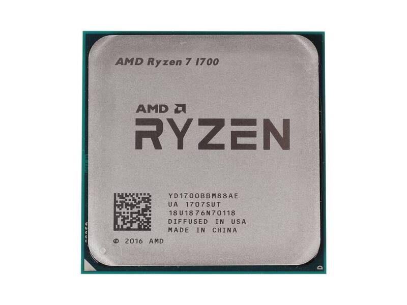YD1700BBAEBOX  AMD CPU Desktop Ryzen 7 1700 8C/ 16T (3.0/ 3.7GHz Boost, 20MB, 65W, AM4) box, with Wraith Spire 95W cooler 3