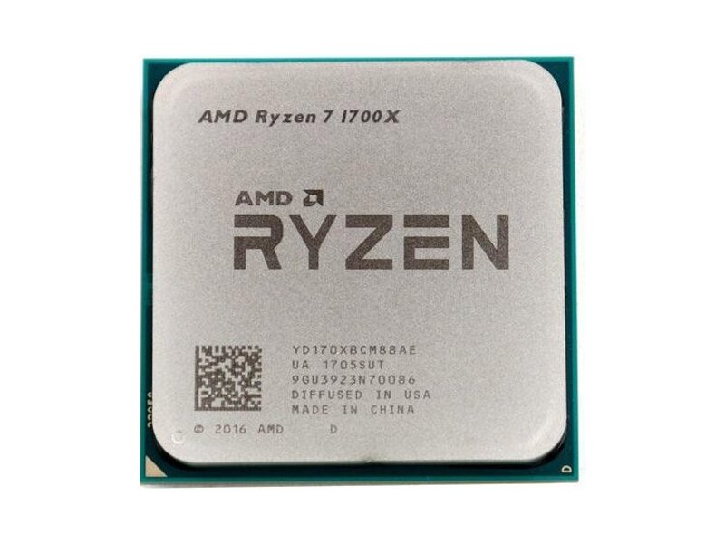 YD170XBCM88AE  AMD CPU Desktop Ryzen 7 1700X 8C/ 16T (3.4/ 3.8GHz Boost, 20MB, 95W, AM4) tray 2