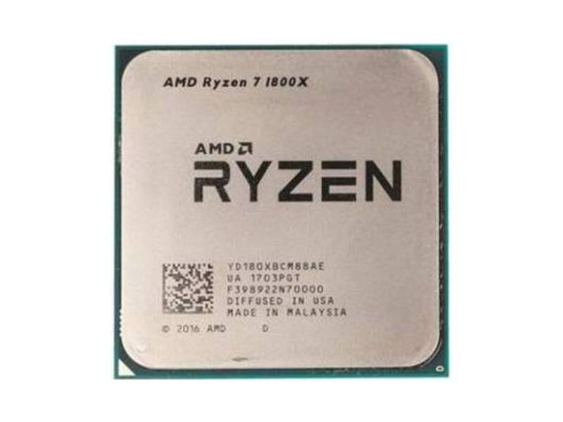 YD180XBCM88AE  AMD CPU Desktop Ryzen 7 1800X 8C/ 16T (3.6GHz/ 100MHz, AM4) OEM 1