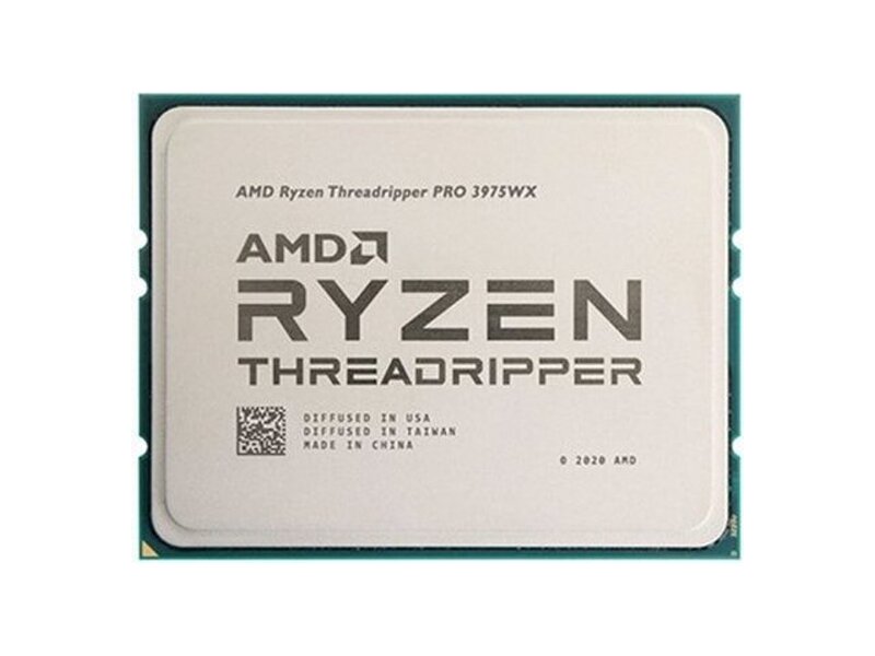 100-000000086  	AMD CPU Ryzen Threadripper PRO 3975WX OEM (Castle Peak, 7nm, C32/ T64, Base 3, 70GHz, Turbo 4, 50GHz, Without Graphics, L3 128Mb, TDP 280W, sWRX8 (4094) ) OEM