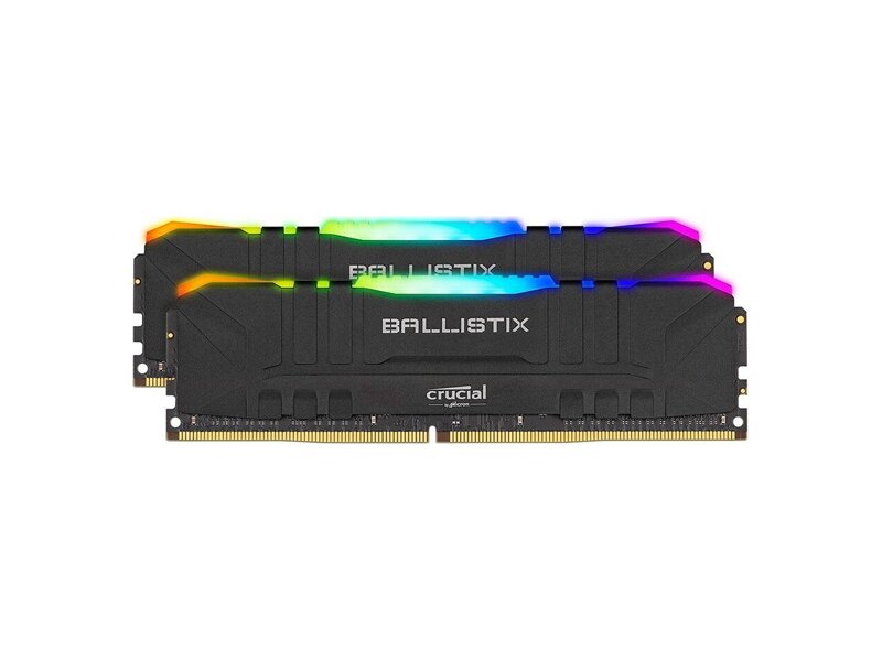 BL2K16G32C16U4BL  Crucial DDR4 Ballistix 2x16GB (32GB Kit) 3200MT/ s CL16 Unbuffered DIMM 288pin Black RGB EAN: 649528824301