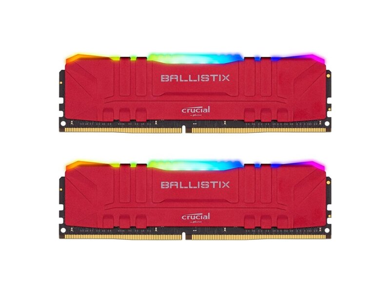 BL2K16G32C16U4RL  Crucial DDR4 Ballistix 2x16GB (32GB Kit) 3200MT/ s CL16 Unbuffered DIMM 288pin Red RGB 649528825124