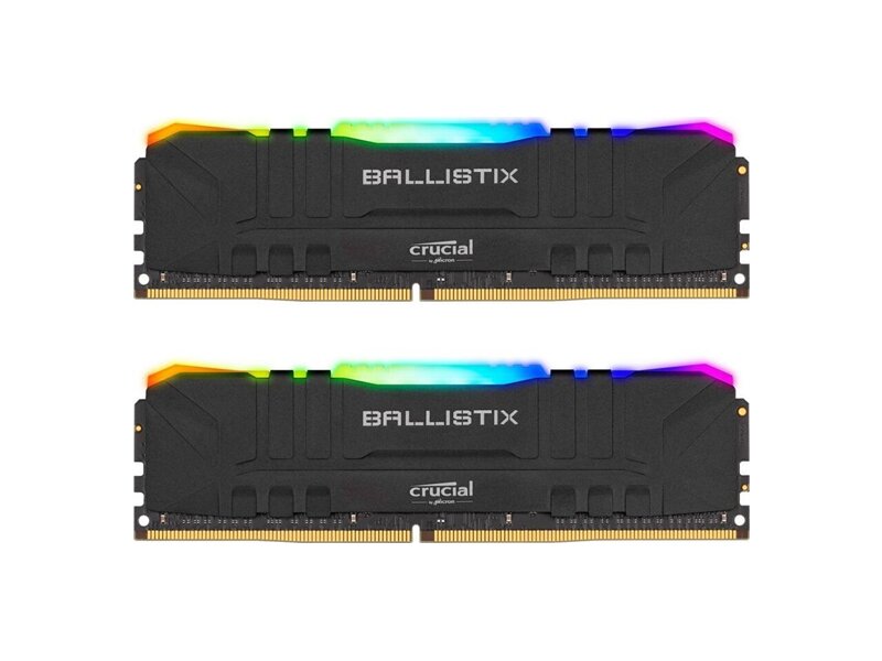 BL2K32G32C16U4BL  Crucial DDR4 Ballistix 2x32GB (64GB Kit) 3200MT/ s CL16 Unbuffered DIMM 288pin Black RGB, EAN: 649528824325