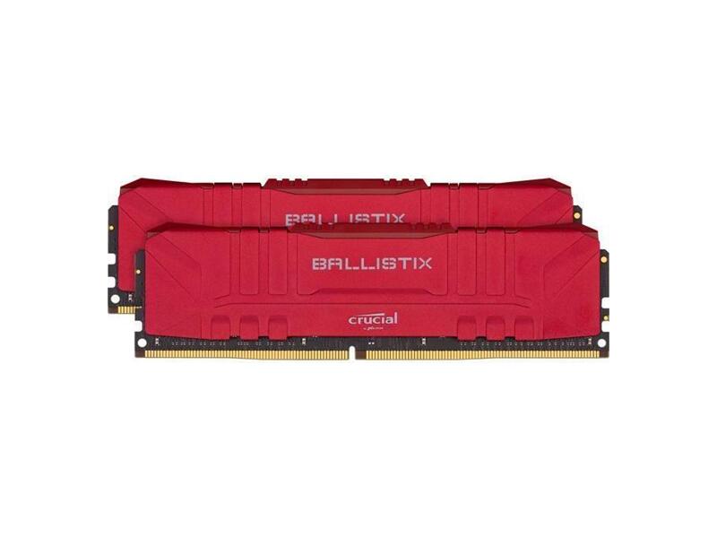 BL2K8G30C15U4R  Crucial DDR4 Ballistix 2x8GB (16GB Kit) 3000MT/ s CL15 Unbuffered DIMM 288pin Red EAN: 649528824905