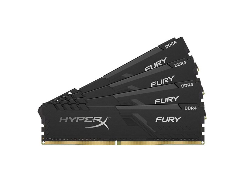 HX424C15FB3K4/128  Kingston DDR4 128GB 2400MHz CL15 DIMM (Kit of 4) HyperX FURY Black EAN: 740617302752 1