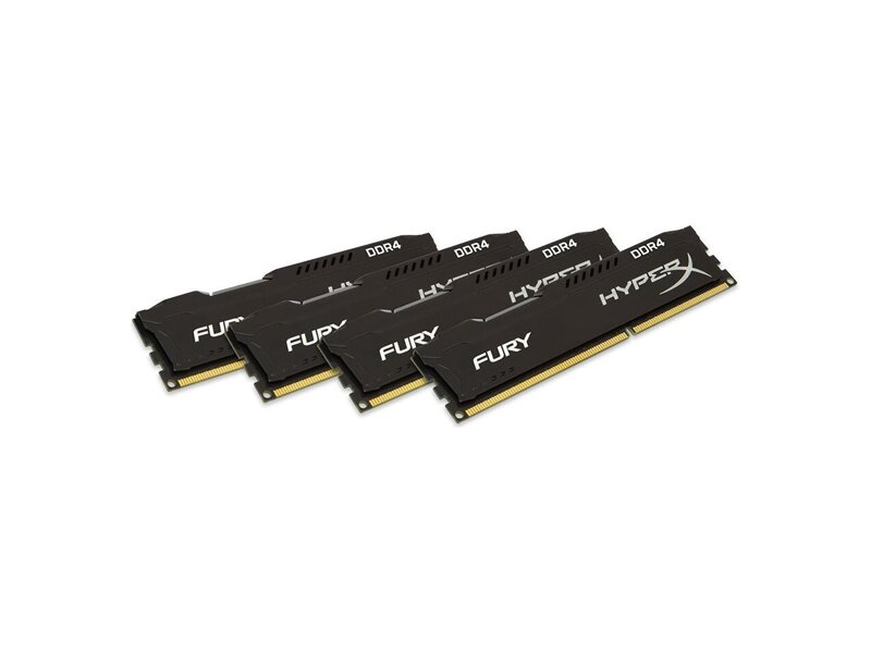 HX426C16FB3K4/32  Kingston DDR4 32GB 3466MHz CL19-23-23 (Kit of 4) HyperX Fury Black: HX426C16FB3K4/ 32 1
