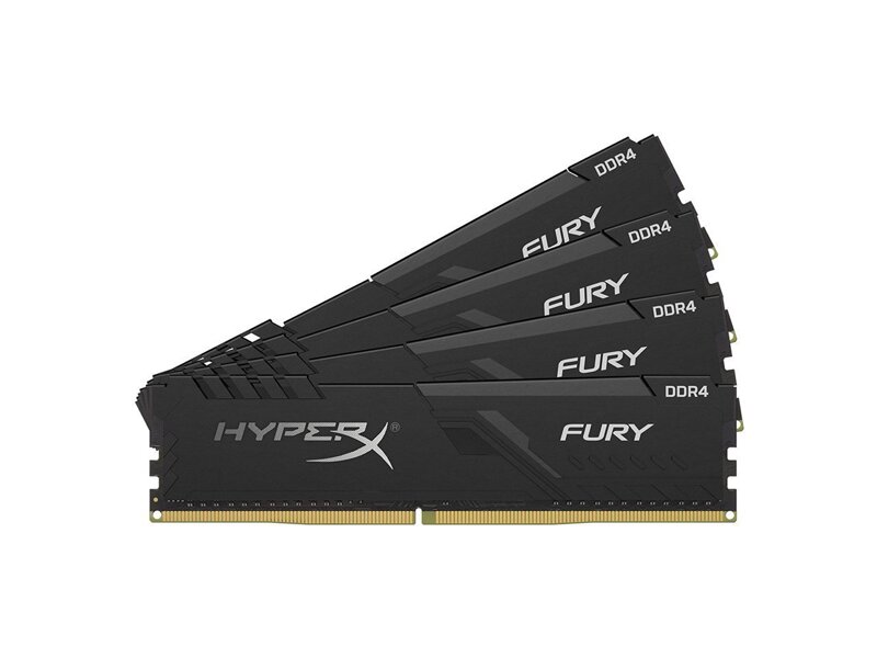 HX434C17FB4K4/64  Kingston DDR4 64GB 3466MHz CL17 DIMM (Kit of 4) HyperX FURY Black