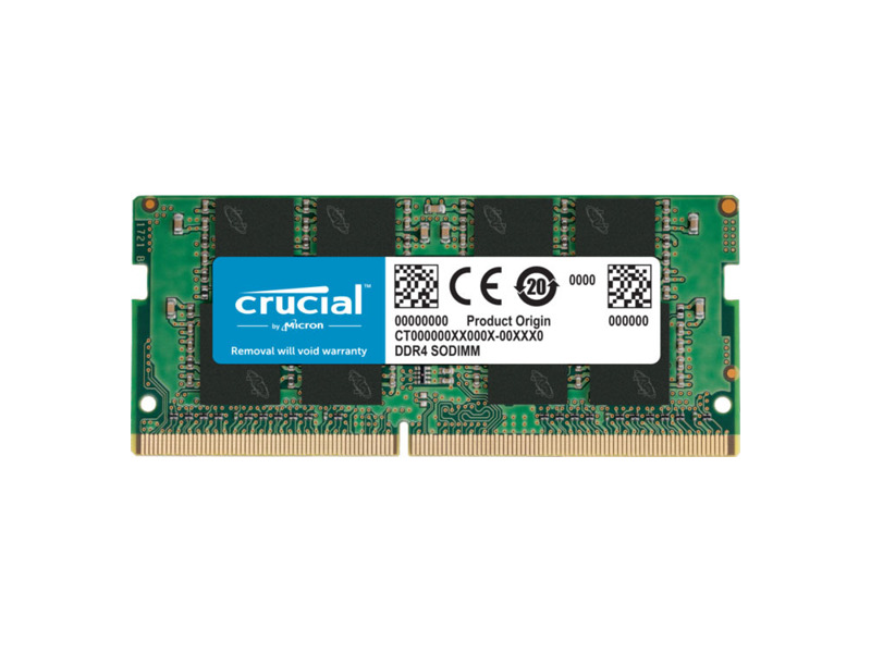 CT16G4SFS8266  Crucial SODIMM DDR4 16Gb 2666MHz (PC4-21300) RTL CL19 260-pin 1.2В single rank
