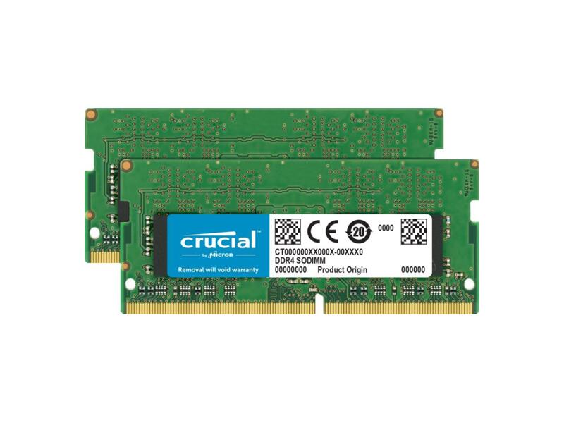 CT2K16G4SFD832A  Crucial SODIMM DDR4 32GB Kit (2 x 16GB) 3200MHz (PC4-25600) CL22 DRx8 Unbuffered NON-ECC для ноутбука