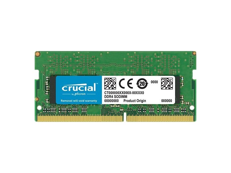CT8G4SFS824A  Crucial SODIMM DDR4 8GB 2400MHz (PC4-19200) CL17 SR x8 Unbuffered 260pin Single Rank