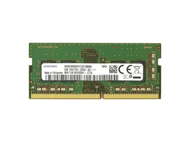 M471A1K43DB1-CTD  Samsung SODIMM DDR4 8Gb 2666MHz (PC3-21300) CL19 260-pin 1.2В original single rank, OEM