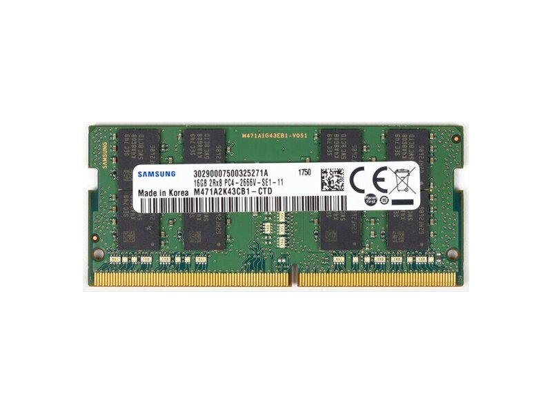 M471A2K43CB1-CTD  Samsung SODIMM DDR4 16Gb 2666MHz (PC3-21300) CL17 260-pin 1.2В original OEM