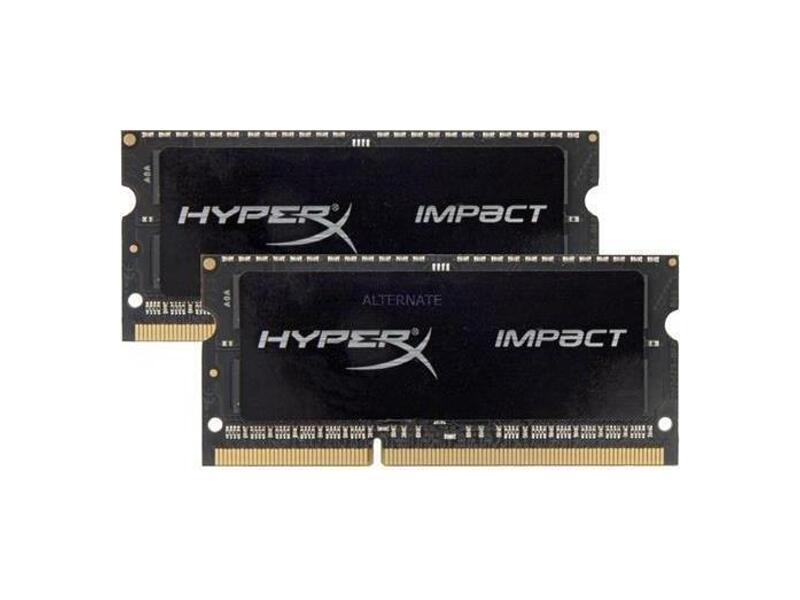 HX318LS11IBK2/16  Kingston SODIMM DDR3L 16GB 1866MHz CL11 (Kit of 2) 1.35V HyperX Impact Black