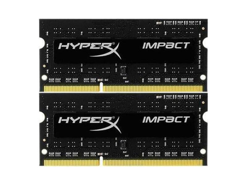 HX321LS11IB2K2/16  Kingston SODIMM DDR3L 16GB 2133MHz CL11 (Kit of 2) 1.35V HyperX Impact Black