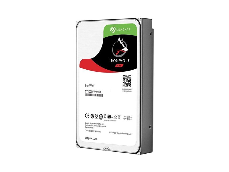 ST10000VN0004  HDD Seagate Ironwolf NAS ST10000VN0004 (3.5'', 10TB, 256Mb, 7200rpm, SATA6G)