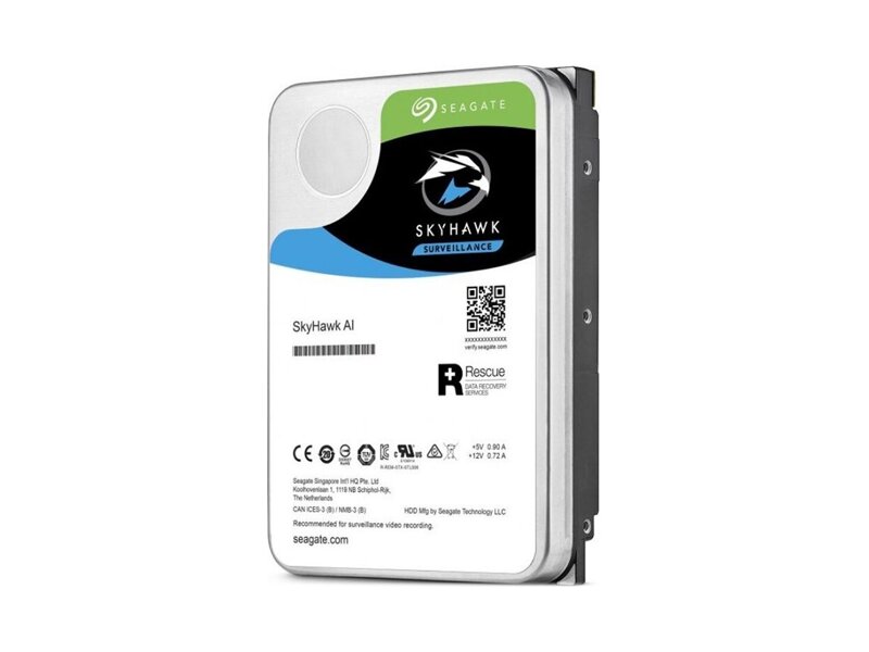 ST12000VE0008  HDD Seagate Desktop SkyHawk AI ST12000VE0008 (3.5'', 12Tb, 256Mb, 7200rpm, SATA-III)