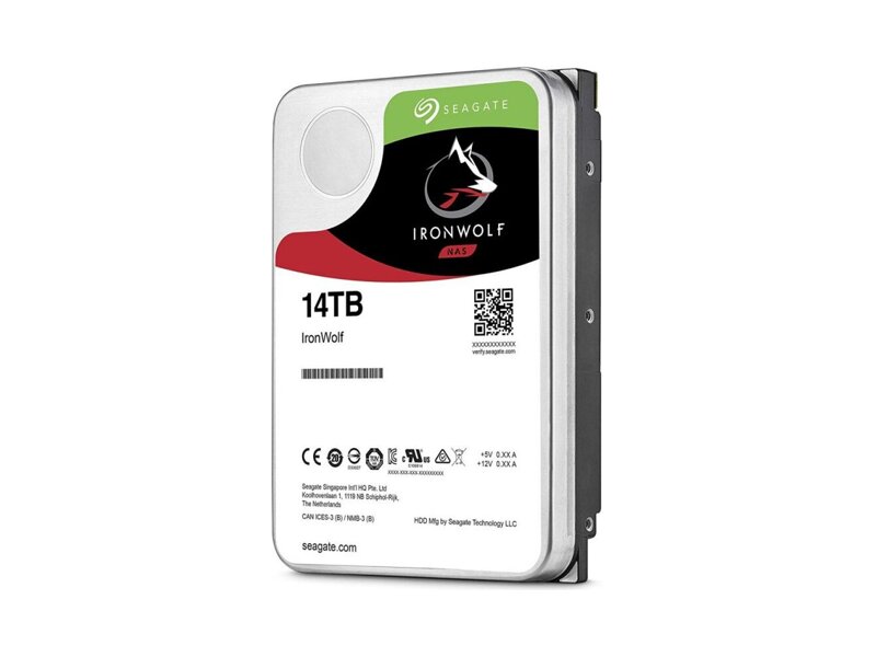 ST14000VN0008  HDD Seagate Ironwolf NAS ST14000VN0008 (3.5'', 14TB, 256Mb, 7200rpm, SATA6G)