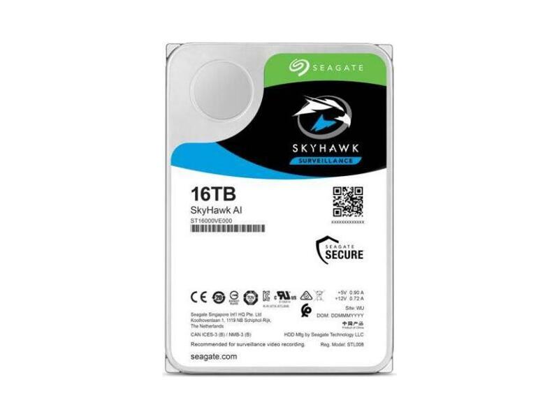 ST16000VE000  HDD Video Seagate SkyHawk AI ST16000VE000 (3.5'', 16TB, 256Mb, 7200rpm, SATA6G)