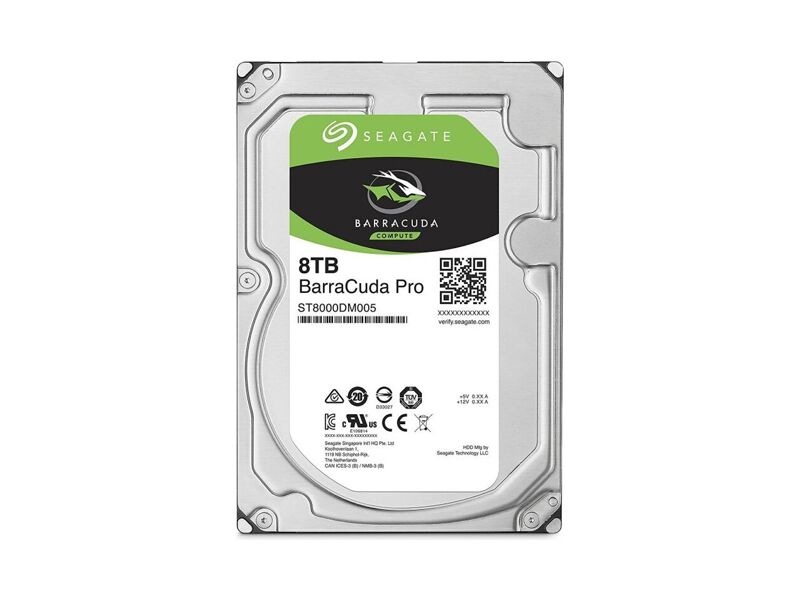 ST8000DM0004  HDD Desktop Seagate BarracudaPro ST8000DM0004 (3.5'', 8TB, 256Mb, 7200rpm, SATA6G)