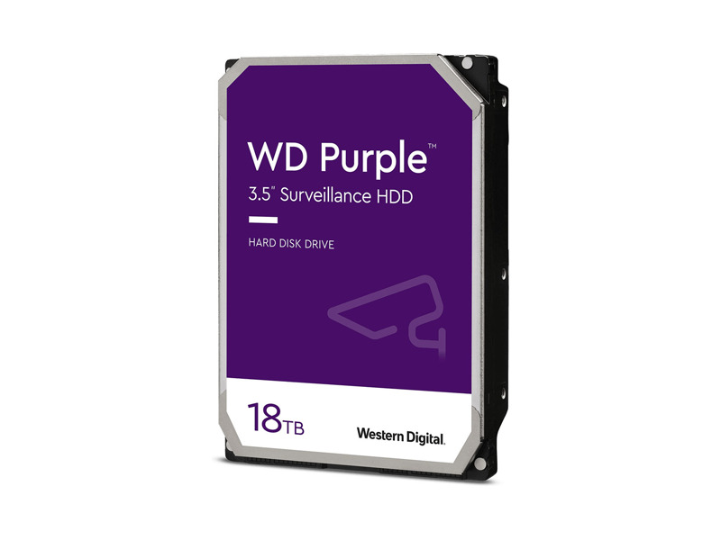 WD180PURZ  HDD WD Video PURPLE WD180PURZ (3.5'', 18TB, 512Mb, 7200rpm, SATA6G)