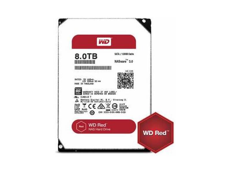 WD80EFZX  HDD WD RED NAS WD80EFZX (3.5'', 8TB, 128Mb, 5400rpm, SATA6G) 1
