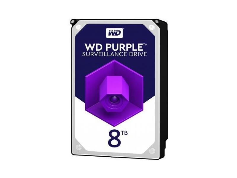 WD81PURZ  HDD WD Video PURPLE WD81PURZ (3.5'', 8TB, 256Mb, 5400rpm, SATA6G)