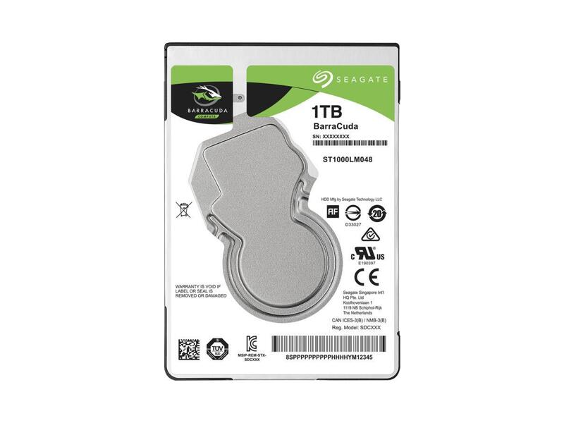 ST1000LM048  HDD Mobile Seagate Barracuda ST1000LM048 (2.5'', 1TB, 128Mb, 5400rpm, SATA6G)