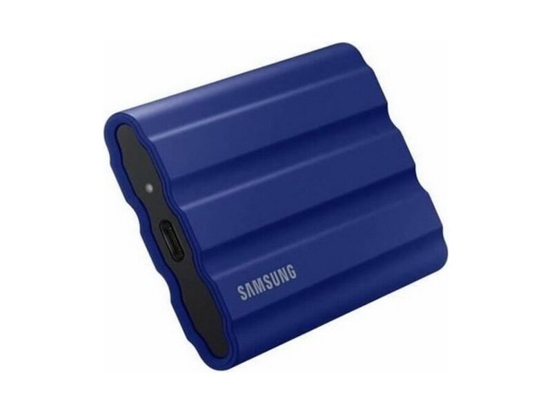 MU-PE2T0R/WW  SSD Samsung External T7 Shield, 2TB, Type C-to-C/ A, USB 3.2 Gen2, R/ W 1050/ 1000MB/ s, IP65, 88x59x13mm, 98g, Blue 1