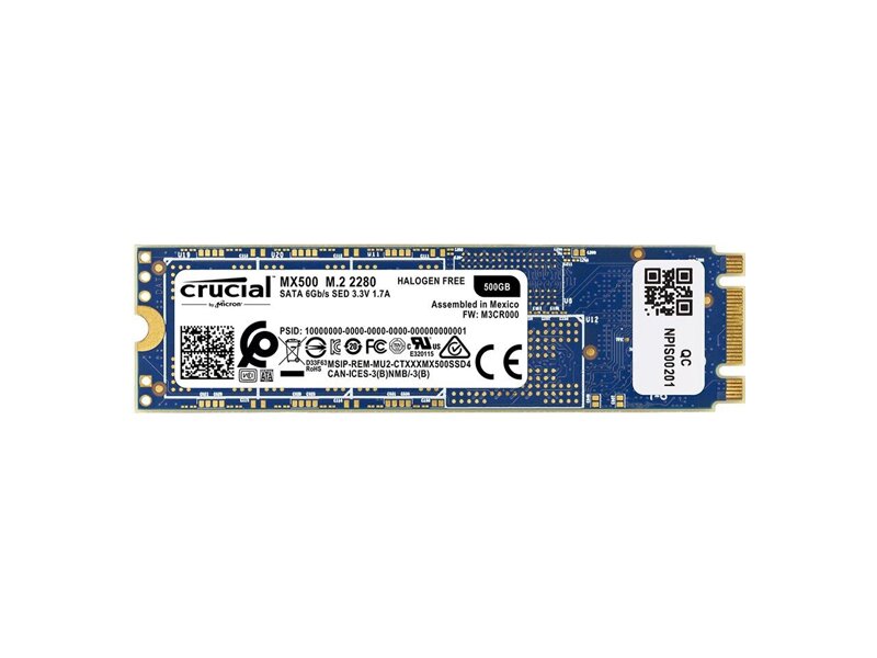 CT250MX500SSD4  Crucial SSD MX500 250GB, M.2 2280, SATA6G, 560/ 510MB/ s, Random Read/ Write IOPS 95K/ 90K