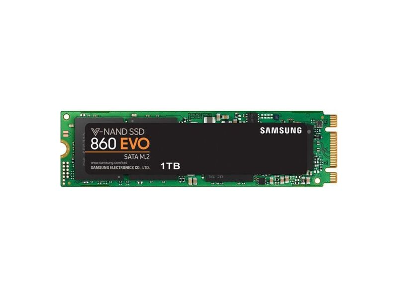 MZ-N6E1T0BW  Samsung SSD M.2, 1TB, 860 EVO, V-NAND 3bit MLC, MJX, SATA 6Gb/ s, R550/ W520Mb/ s