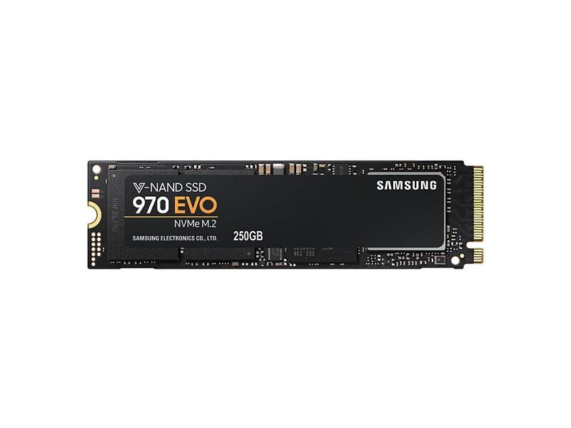 MZ-V7E250BW  Samsung SSD M.2, 250GB, 970 EVO, V-NAND 3-bit MLC, Phoenix, NVMe/ PCIE 3.0 x4, R3500/ W2500Mb/ s, IOPS 500 000 3