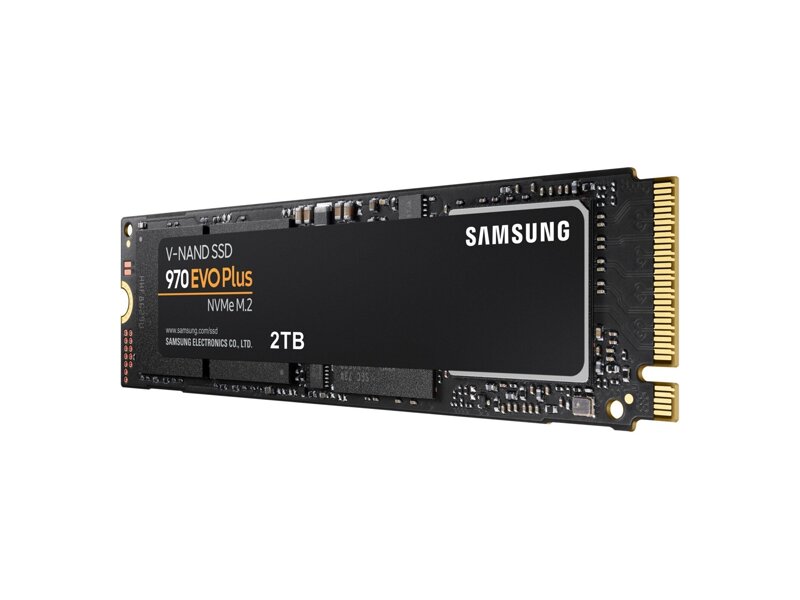MZ-V7S2T0BW  Samsung SSD M.2, 2TB, 970 EVO Plus, V-NAND 3-bit MLC, Phoenix, NVMe/ PCIE 3.0 x4, R3500/ W3200Mb/ s, IOPS 550K/ 480K 1