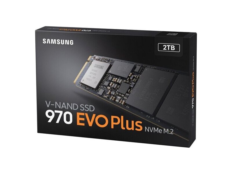 MZ-V7S2T0BW  Samsung SSD M.2, 2TB, 970 EVO Plus, V-NAND 3-bit MLC, Phoenix, NVMe/ PCIE 3.0 x4, R3500/ W3200Mb/ s, IOPS 550K/ 480K