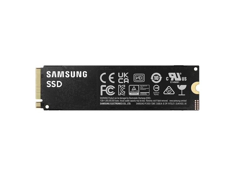 MZ-V9P1T0CW  SSD Samsung 990 PRO, 1000GB, M.2(22x80mm), NVMe 2.0, PCIe 4.0 x4, V-NAND TLC, R/ W 7450/ 6900MB/ s, IOPs 1 200 000/ 1 550 000, TBW 600, DWPD 0.33, with Heatsink 1