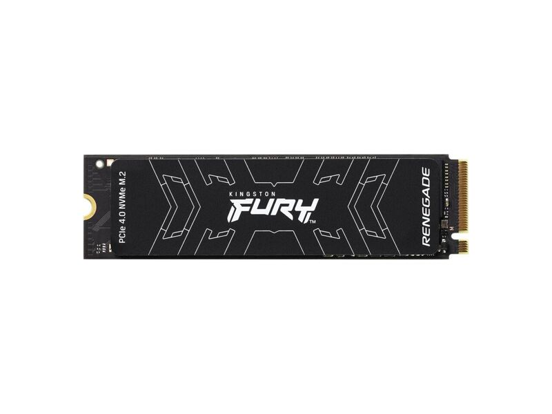 SFYRS/1000G  Kingston SSD Fury Renegade 1000GB, M.2 22x80mm, NVMe, PCIe 4.0 x4, 3D TLC, R/ W 7300/ 6000MB/ s, IOPs 900 000/ 1 000 000, TBW 1000, DWPD 0.55, with Heat Spreader (5 лет)