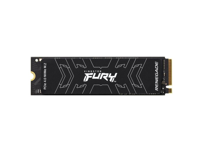 SFYRS/500G  Kingston SSD Fury Renegade 500GB, M.2 22x80mm, NVMe, PCIe 4.0 x4, 3D TLC, R/ W 7300/ 3900MB/ s, IOPs 450 000/ 900 000, TBW 500, DWPD 0.55, with Heat Spreader (5 лет)