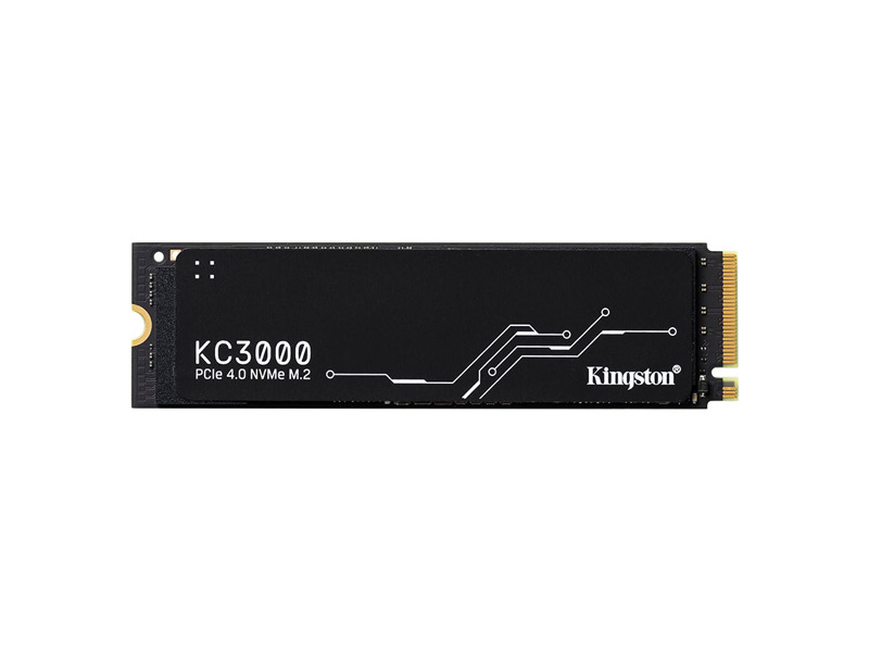 SKC3000D/2048G  Kingston SSD KC3000 2048GB, M.2 22x80mm, NVMe, PCIe 4.0 x4, 3D TLC, R/ W 7000/ 7000MB/ s, IOPs 1 000 000/ 1 000 000, TBW 1600, DWPD 0.71, with Heat Spreader (5 лет)