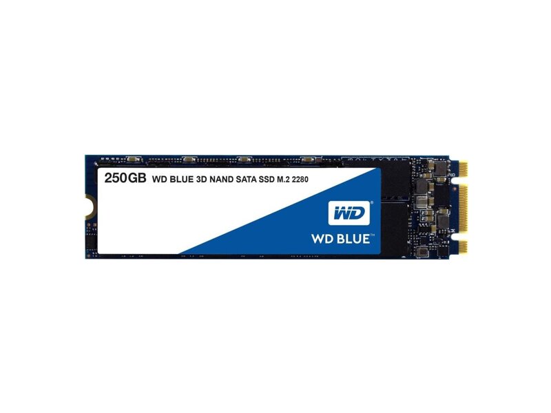 WDS250G2B0B  WD SSD Blue WDS250G2B0B 250GB M2.2280 SATA-III (TLC) 3D NAND