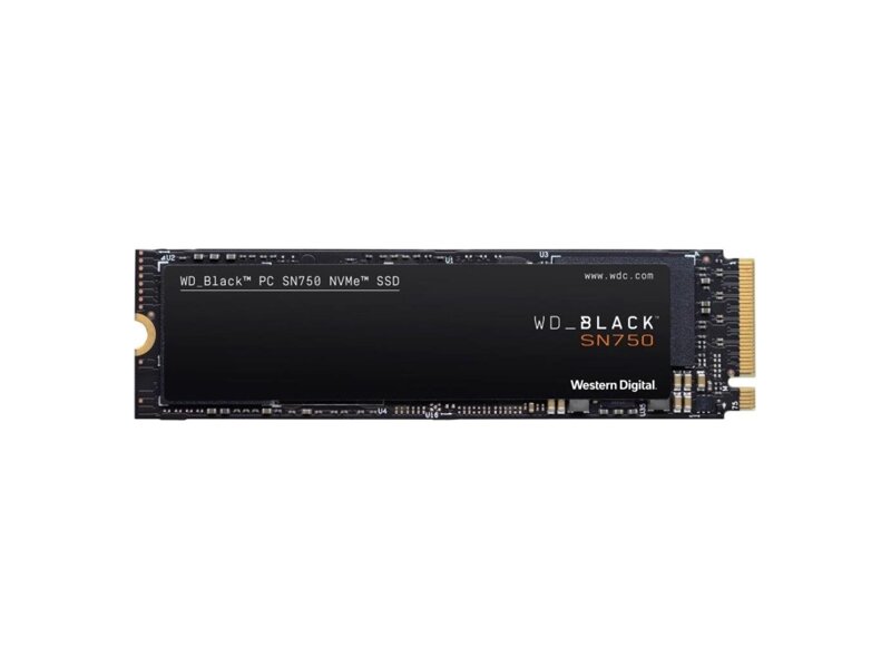 WDS500G3X0C  WD SSD Black SN750 WDS500G3X0C 500GB M2.2280 NVME (без радиатора)