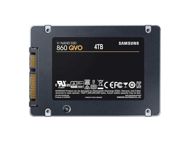 MZ-76Q4T0BW  Samsung SSD 4TB, 2.5'', 860 QVO, V-NAND 4bit MLC, SATA 6Gb/ s 2