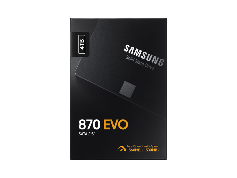 MZ-77E4T0BW  Samsung SSD 4TB, 2.5'', 870 EVO, V-NAND 3-bit MLC, SATA III 2
